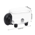 Mini Plastic Cotton Swab Storage Box Cute Sheep Dust-proof Cosmetic Cotton Storage Box Household Desktop Organizer