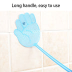 6PCS Multi Colors Plastic Long Handle Fly Swatter Anti Pest Tool