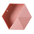 Hexagonal Wall Shelf Geometric Hexagonal Storage Shelf Simple Geometric Wall Floating Shelf