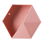 Hexagonal Wall Shelf Geometric Hexagonal Storage Shelf Simple Geometric Wall Floating Shelf