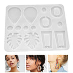 Silicone Resin Molds for Earrings DIY Mold Crystal Multi Style Epoxy Earrings Keychain Mold Jewelry Pendant Making Tool