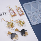 Silicone Resin Molds for Earrings DIY Mold Crystal Multi Style Epoxy Earrings Keychain Mold Jewelry Pendant Making Tool