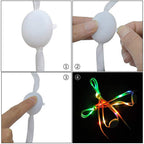 1 Pair LED Light Waterproof Shoelaces Battery Powered Flash Lighting Shoeslaces for Party Hip Hop Dancing Skating Running Cosplay