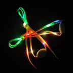 1 Pair LED Light Waterproof Shoelaces Battery Powered Flash Lighting Shoeslaces for Party Hip Hop Dancing Skating Running Cosplay