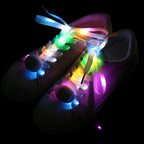 1 Pair LED Light Waterproof Shoelaces Battery Powered Flash Lighting Shoeslaces for Party Hip Hop Dancing Skating Running Cosplay