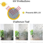 Window Film No Glue Static Decorative Films Window Frosted Film for Sun Protection