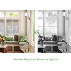 Window Film No Glue Static Decorative Films Window Frosted Film for Sun Protection