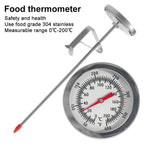 Stainless Steel Frying Oil Thermometer Fryer Fries Fried Chicken Barbecue Thermometer Gauge