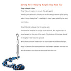 Spring Pole Dog Rope Toy Dog Tug of War Toy Outdoor Hanging Exercise Rope for Pet