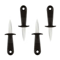4Pcs Stainless Steel Oyster Cutter with Non Slip Handle Seafood Special Tools