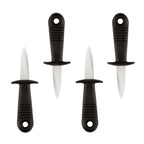 4Pcs Stainless Steel Oyster Cutter with Non Slip Handle Seafood Special Tools
