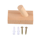 Wooden Wall Hook Vintage Single Hook Natural Wooden Coat Hook Wall Mounted Hook for Home