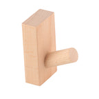 Wooden Wall Hook Vintage Single Hook Natural Wooden Coat Hook Wall Mounted Hook for Home