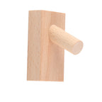Wooden Wall Hook Vintage Single Hook Natural Wooden Coat Hook Wall Mounted Hook for Home