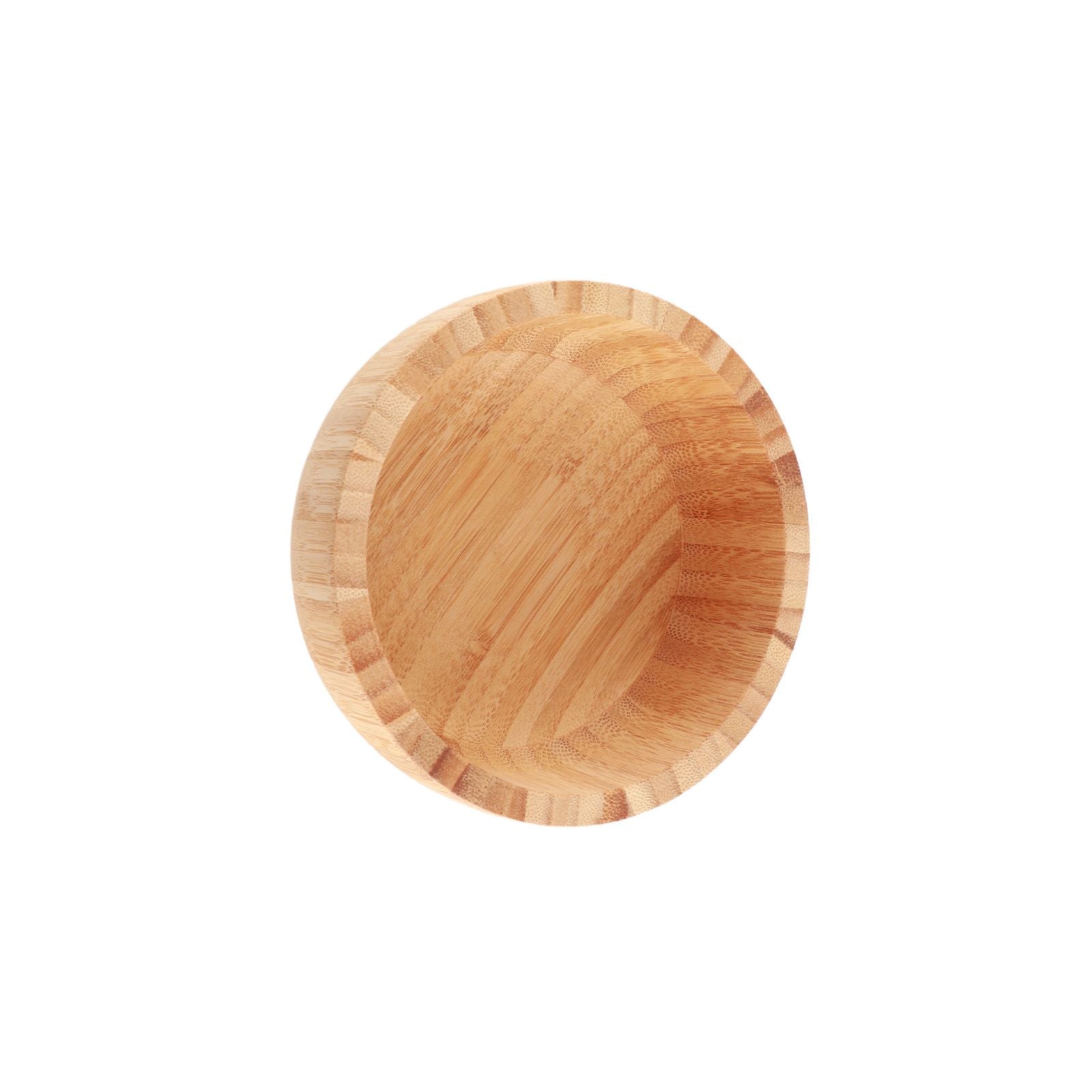 Bamboo Salad Bowl Round Serving Bowl Natural Wood Dishware for Fruit Snacks Appetizers