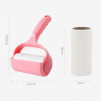 Roller Hair Remover Household Hair Sticking Device Multifunctional Portable Pet Hair Remover Clothes Sticking Device Pink