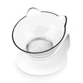 Cat Bowls Pet Feeding Bowl Cat Water Bowl Durable Fall Resistant 15 Degree Tilt Single Cat Food Bowl