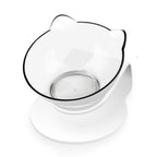 Cat Bowls Pet Feeding Bowl Cat Water Bowl Durable Fall Resistant 15 Degree Tilt Single Cat Food Bowl