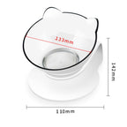 Cat Bowls Pet Feeding Bowl Cat Water Bowl Durable Fall Resistant 15 Degree Tilt Single Cat Food Bowl