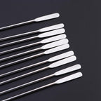 10Pcs Swizzle Sticks Stainless Steel Coffee Cocktail Beverage Drink Stirrer Stick Reusable Stir Sticks for Bar Home Office