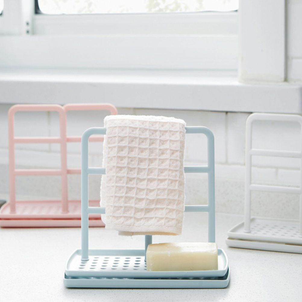Dishcloth Holder Sponge Holder Stand Rack Organizer Sponge Storage Rack for Kitchen Tool