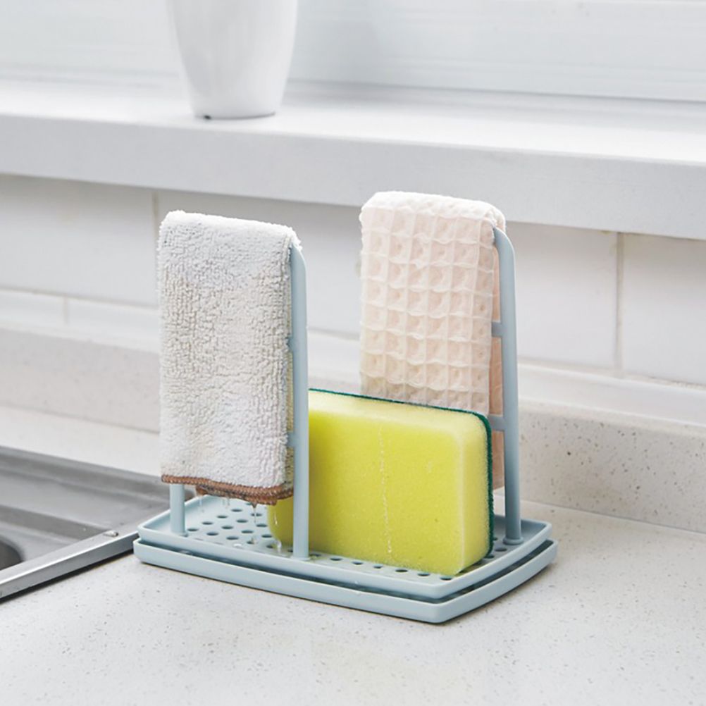 Dishcloth Holder Sponge Holder Stand Rack Organizer Sponge Storage Rack for Kitchen Tool