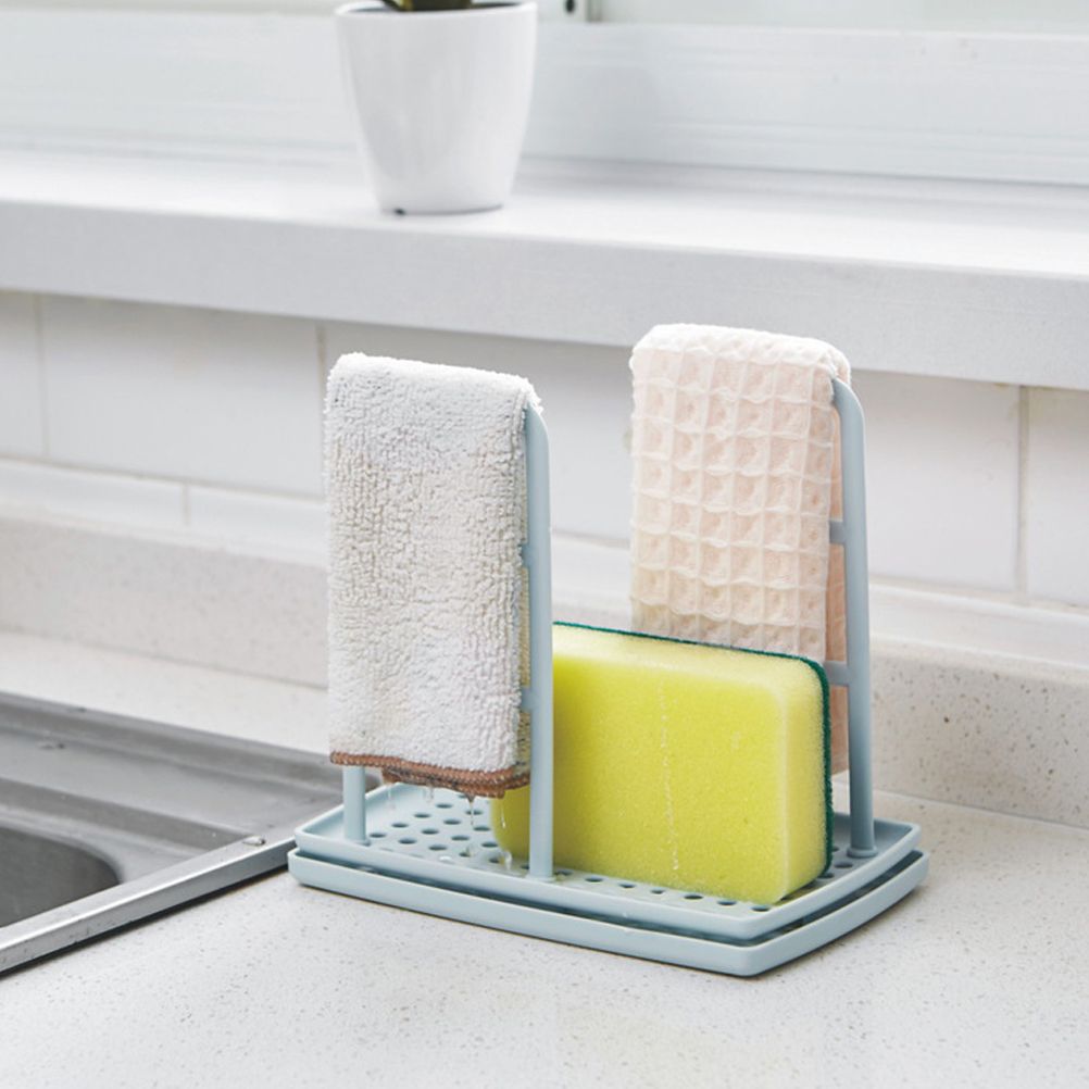 Dishcloth Holder Sponge Holder Stand Rack Organizer Sponge Storage Rack for Kitchen Tool