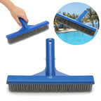 10 Inch Heavy Duty Stainless Steel Wire Pool Algae Brush for Concrete and Gunite Pools and Walkways