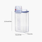 Moisture Proof Plastic Transparent Sealed Bucket with Scale Portable Kitchen Storage Box