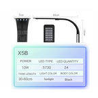 10W Ultrathin LED Aquarium Light Highlight Aquarium Lamp with Clip