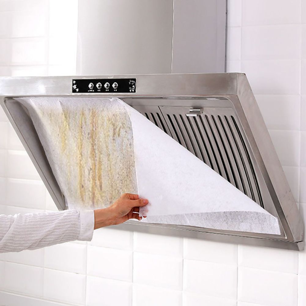 Range Hood Filter Paper Non Woven Range Hood Grease Filter Sheets Paper for Kitchen Supplies 5m Length 46cm Width