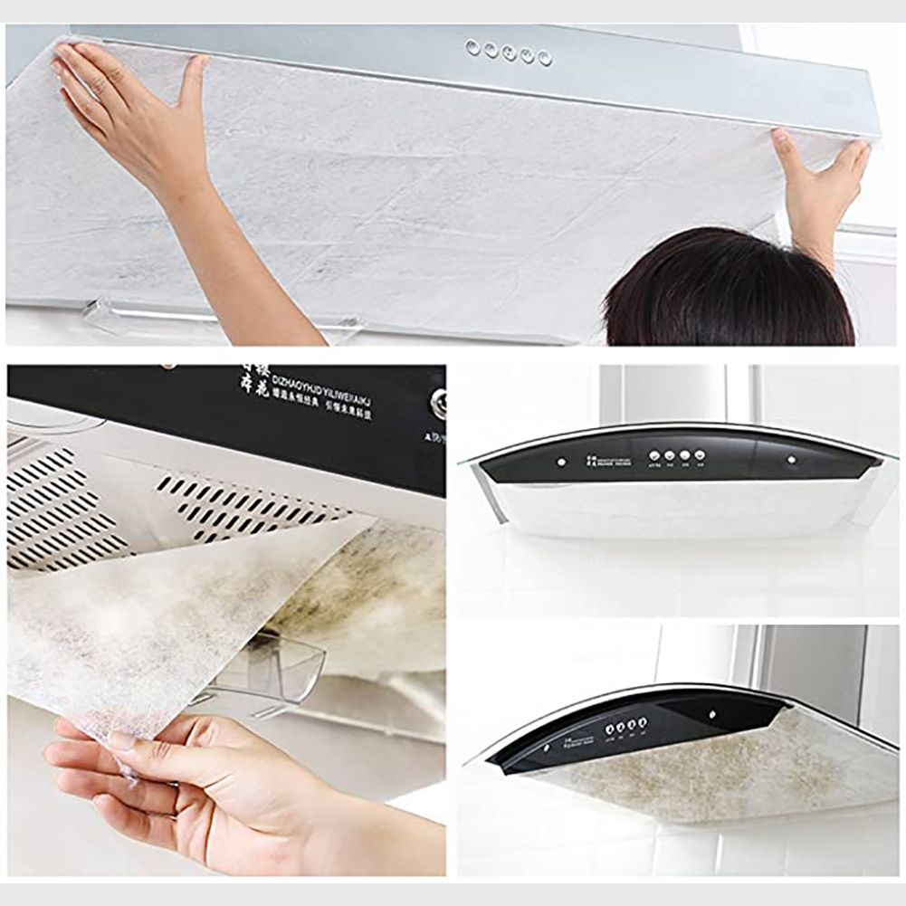 Range Hood Filter Paper Non Woven Range Hood Grease Filter Sheets Paper for Kitchen Supplies 5m Length 46cm Width