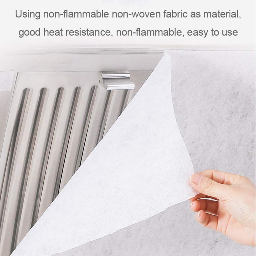 Range Hood Filter Paper Non Woven Range Hood Grease Filter Sheets Paper for Kitchen Supplies 5m Length 46cm Width