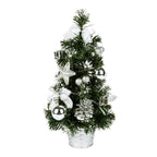 40cm Artificial Tabletop Christmas Tree Mini Xmas Decoration Tree with LED Light Decoration for Christmas Day