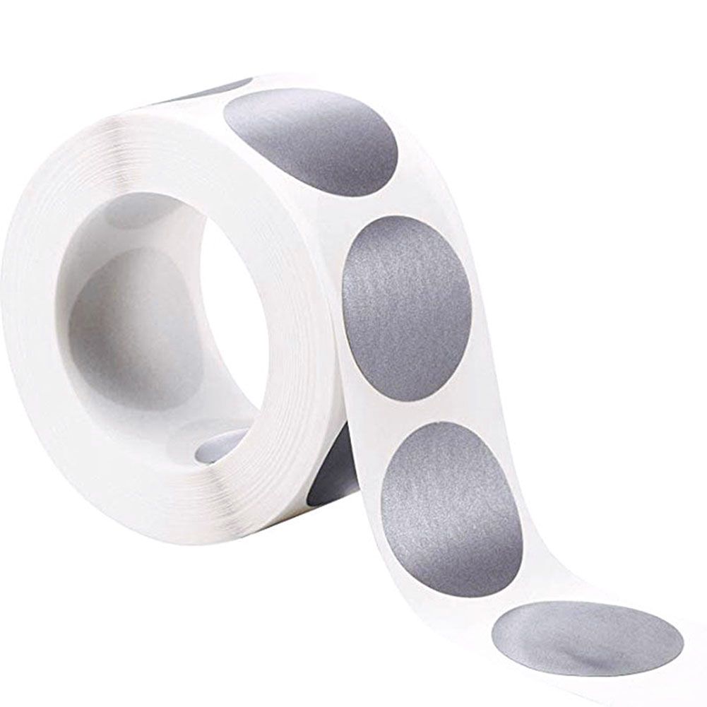 300Pcs Round Scratch Off Stickers 1 Inch Adhesive Scratch Off Labels