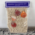 Mediterranean Style Fish Net with Shells Decoration Retro Photography Props Fish Net Wall Decor