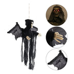 Hanging Bat Ghost Mixed Voice Control Lightening Eyes Screaming Moving Trick or Treat Party Hanging Decoration Best Halloween Decoration Prop