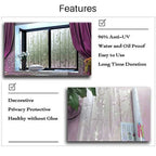Bamboo Window Film Stained Glass Film Frosted Window Decal Decorative Window Cling No Glue Removable Window Stickers