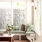 Bamboo Window Film Stained Glass Film Frosted Window Decal Decorative Window Cling No Glue Removable Window Stickers