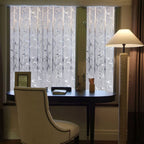 Bamboo Window Film Stained Glass Film Frosted Window Decal Decorative Window Cling No Glue Removable Window Stickers