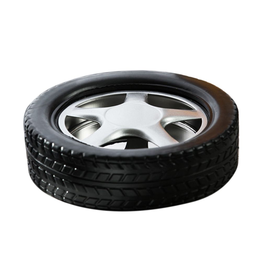 Stainless Steel Car Tire Shape Tyre Cigarette Ashtray Home Office Hotel Decor