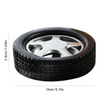 Stainless Steel Car Tire Shape Tyre Cigarette Ashtray Home Office Hotel Decor