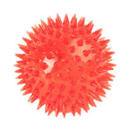 PVC Pet Dog Puppy LED Ball Light Up Flashing Play Toy Chasing Bounce Spiky Ball
