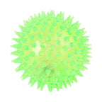 PVC Pet Dog Puppy LED Ball Light Up Flashing Play Toy Chasing Bounce Spiky Ball