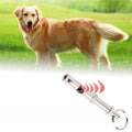 Portable Pet Dog Whistle Keychain Two Tone Ultrasonic Flute Stop Barking Sound Repeller Dog Training Whistle