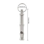 Portable Pet Dog Whistle Keychain Two Tone Ultrasonic Flute Stop Barking Sound Repeller Dog Training Whistle