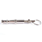 Portable Pet Dog Whistle Keychain Two Tone Ultrasonic Flute Stop Barking Sound Repeller Dog Training Whistle
