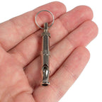 Portable Pet Dog Whistle Keychain Two Tone Ultrasonic Flute Stop Barking Sound Repeller Dog Training Whistle