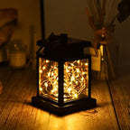 Solar Lantern Lights Outdoor LED Solar Table Lamp Hanging Lantern with Clip for Garden Patio Landscape Decoration