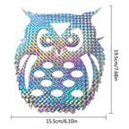 10pcs Anti Collision Alert Stickers Bird Repellent Film Bird Reflective Window Stickers Anti Bird Sticker for Courtyard Window